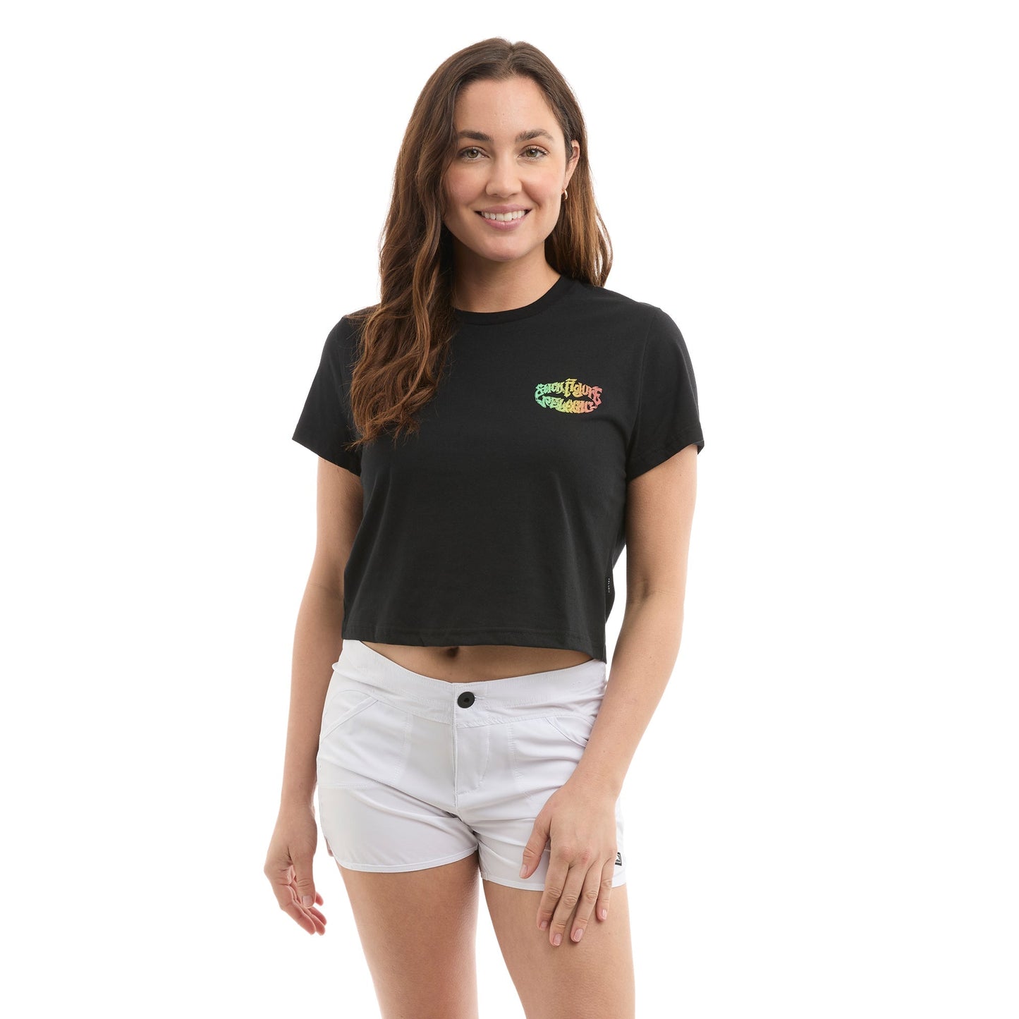 Pelagic Ws Cropped T-Shirt - Ws Stick Figure Chasin