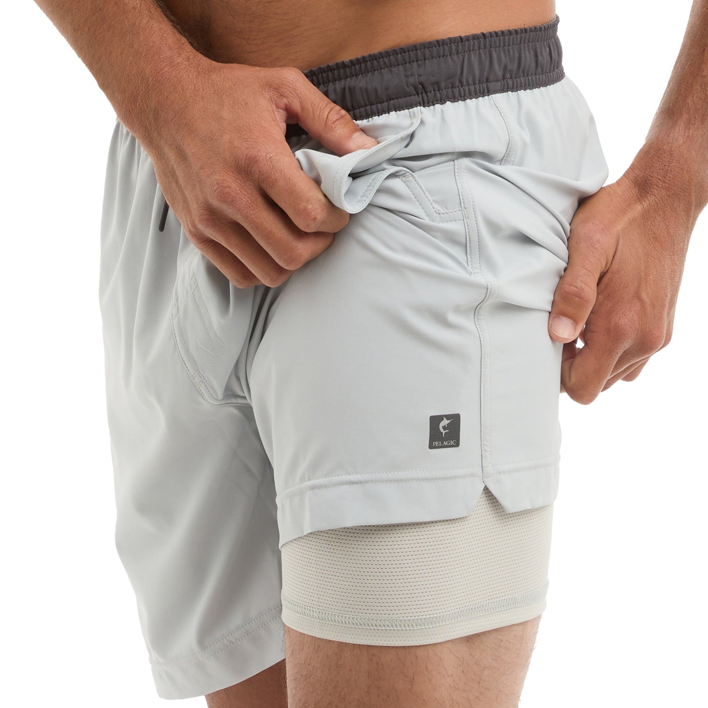 Pelagic Elastic Waist Lined Shorts 17" - Leiday