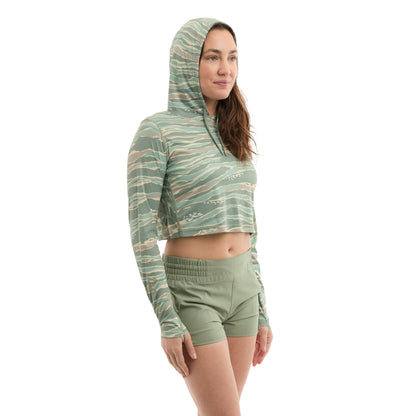 Pelagic Ws Cropped Fishing Shirt - Ws Vaportek