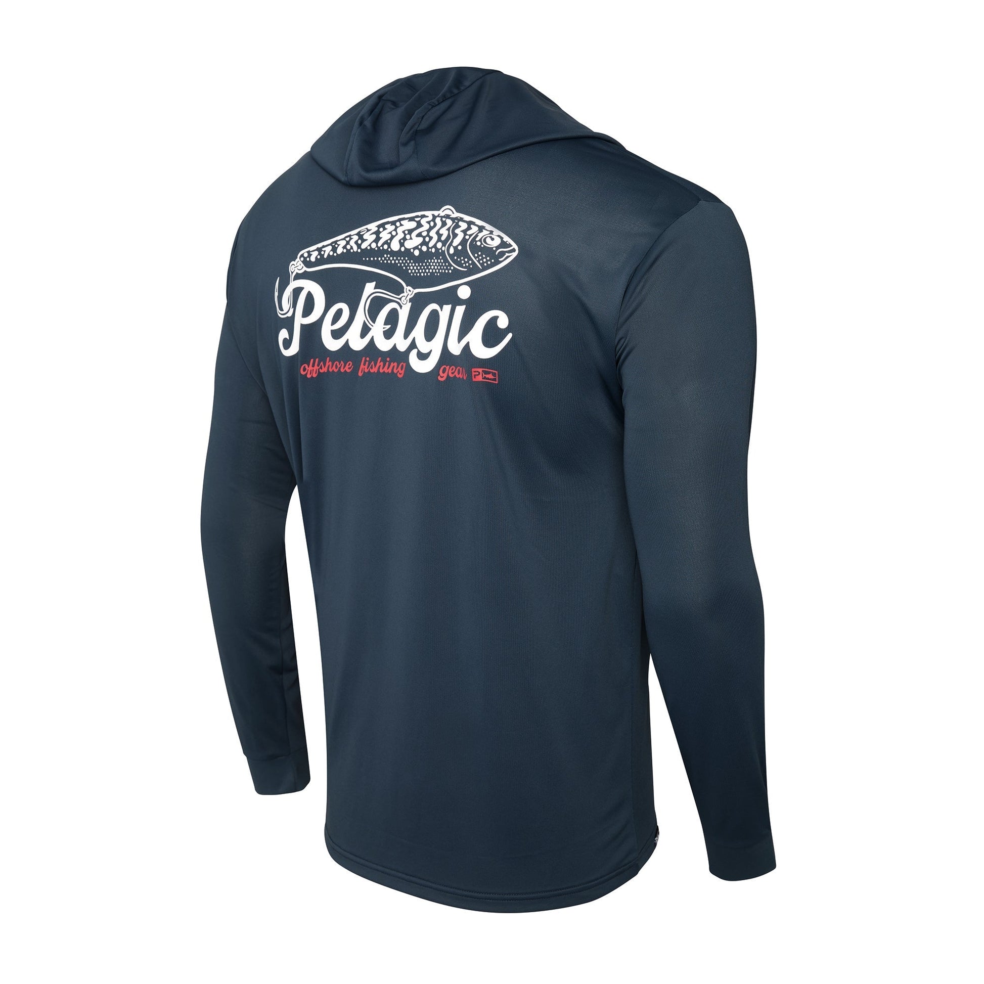 Pelagic Hooded Fishing Shirt - Aquatek Hook Em